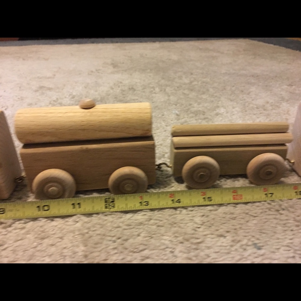 Wooden train set - Picture 3 of 10